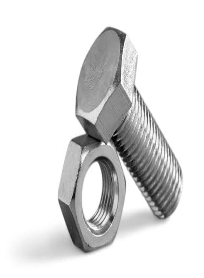 First Connect Stainless Steel Hex Head Nut Bolt Set M3 M4 M5 M6 M8 M10 M12 (50, M12) - Image 2